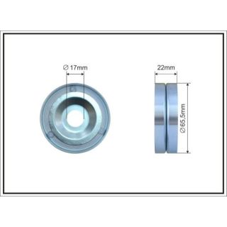 įtempiklio skriemulys, V formos rumbuotas diržas CAFFARO 500024