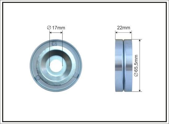 įtempiklio skriemulys, V formos rumbuotas diržas CAFFARO 500024