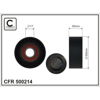 įtempiklio skriemulys, V formos rumbuotas diržas CAFFARO 500214