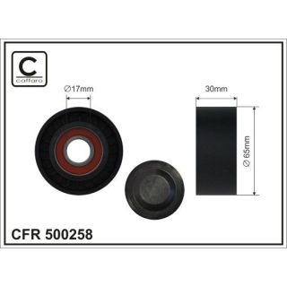 įtempiklio skriemulys, V formos rumbuotas diržas CAFFARO 500258