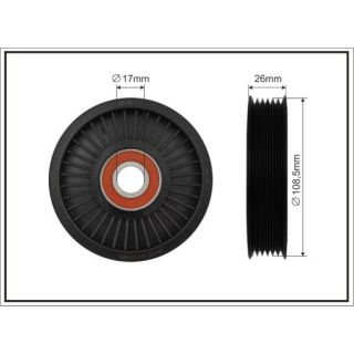 įtempiklio skriemulys, V formos rumbuotas diržas CAFFARO 500276