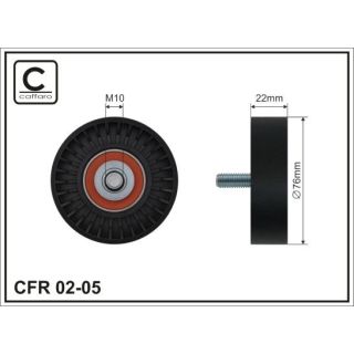 Kreipiantysis skriemulys, V formos rumbuotas diržas CAFFARO 02-05