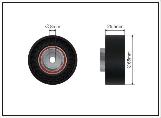 Kreipiantysis skriemulys, V formos rumbuotas diržas CAFFARO 05-06
