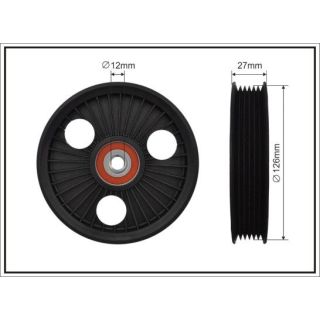 Kreipiantysis skriemulys, V formos rumbuotas diržas CAFFARO 105-00