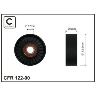 Kreipiantysis skriemulys, V formos rumbuotas diržas CAFFARO 122-00