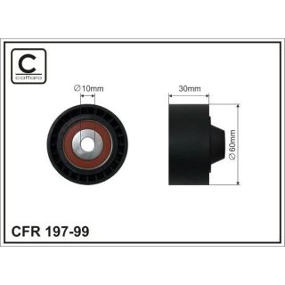 Kreipiantysis skriemulys, V formos rumbuotas diržas CAFFARO 197-99