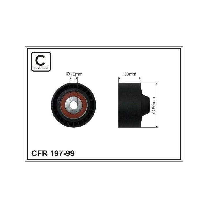 Kreipiantysis skriemulys, V formos rumbuotas diržas CAFFARO 197-99