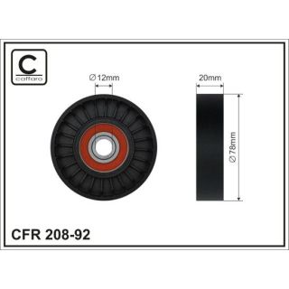 Kreipiantysis skriemulys, V formos rumbuotas diržas CAFFARO 208-92