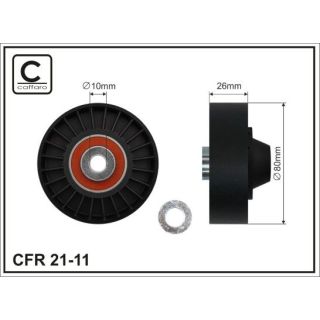 Kreipiantysis skriemulys, V formos rumbuotas diržas CAFFARO 21-11