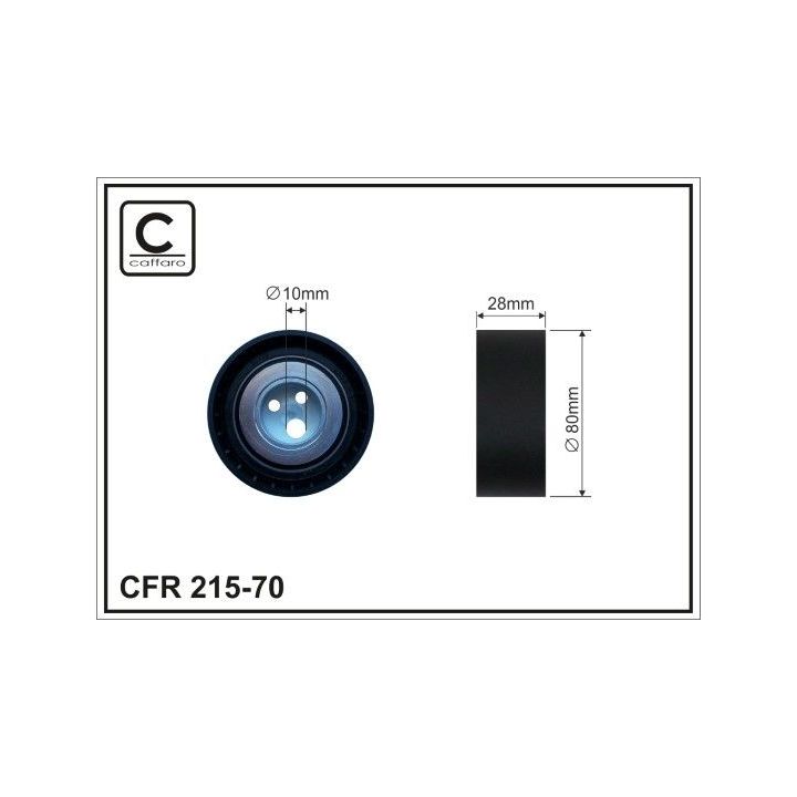 Kreipiantysis skriemulys, V formos rumbuotas diržas CAFFARO 215-70