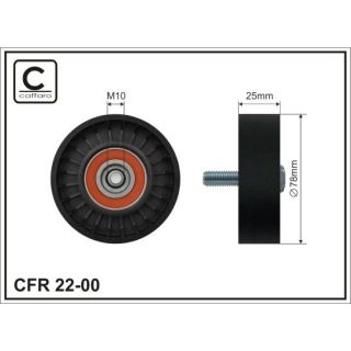 Kreipiantysis skriemulys, V formos rumbuotas diržas CAFFARO 22-00