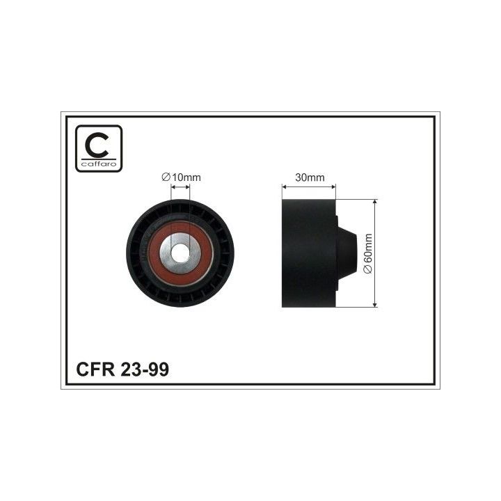Kreipiantysis skriemulys, V formos rumbuotas diržas CAFFARO 23-99