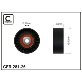 Kreipiantysis skriemulys, V formos rumbuotas diržas CAFFARO 281-26