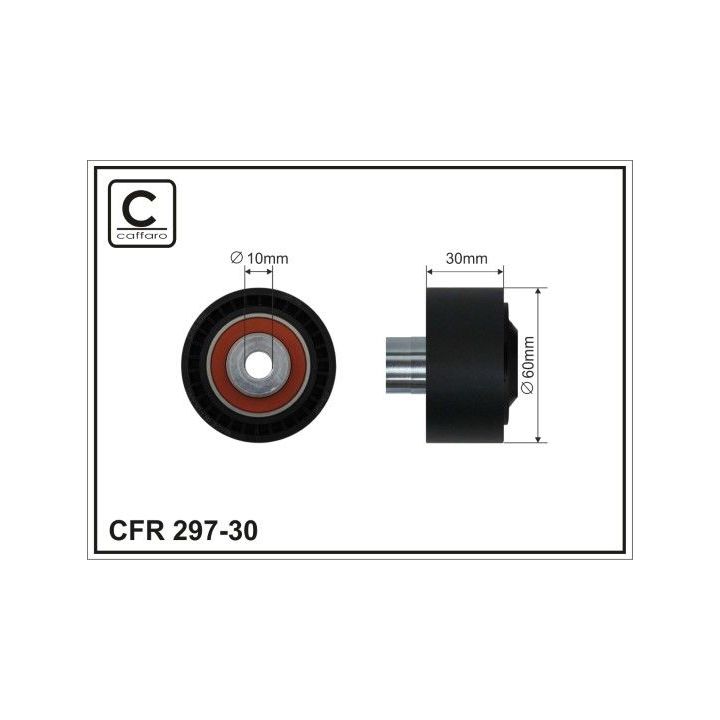 Kreipiantysis skriemulys, V formos rumbuotas diržas CAFFARO 297-30