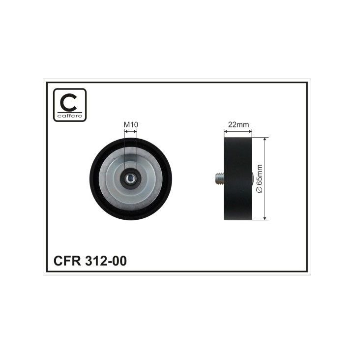 Kreipiantysis skriemulys, V formos rumbuotas diržas CAFFARO 312-00