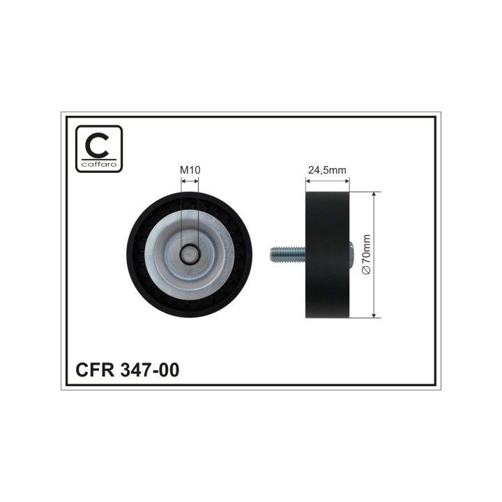 Kreipiantysis skriemulys, V formos rumbuotas diržas CAFFARO 347-00