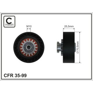 Kreipiantysis skriemulys, V formos rumbuotas diržas CAFFARO 35-99