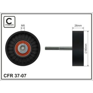 Kreipiantysis skriemulys, V formos rumbuotas diržas CAFFARO 37-07