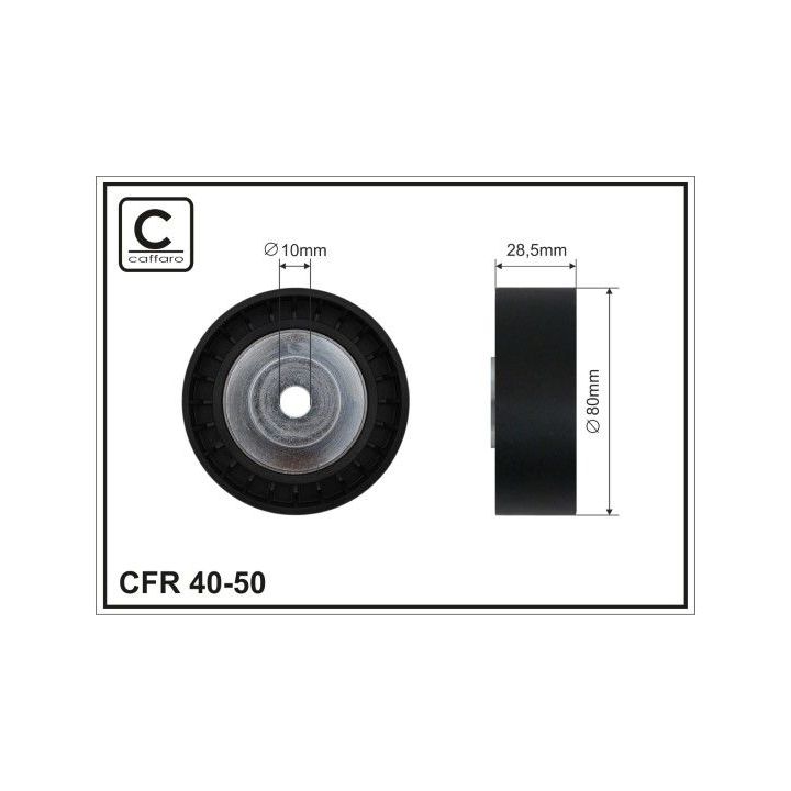 Kreipiantysis skriemulys, V formos rumbuotas diržas CAFFARO 40-50