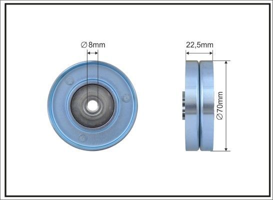 Kreipiantysis skriemulys, V formos rumbuotas diržas CAFFARO 407-14