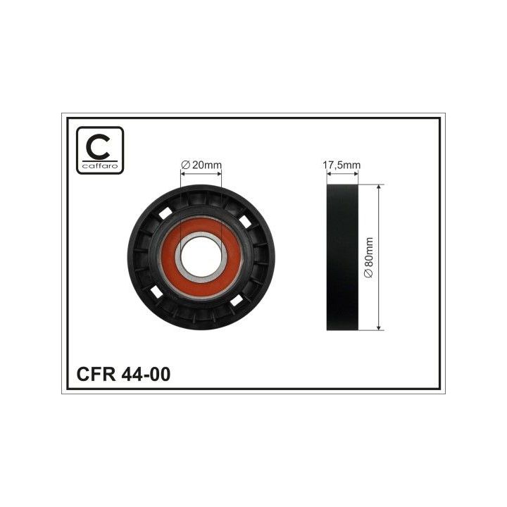 Kreipiantysis skriemulys, V formos rumbuotas diržas CAFFARO 44-00