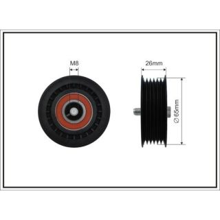 Kreipiantysis skriemulys, V formos rumbuotas diržas CAFFARO 457-99