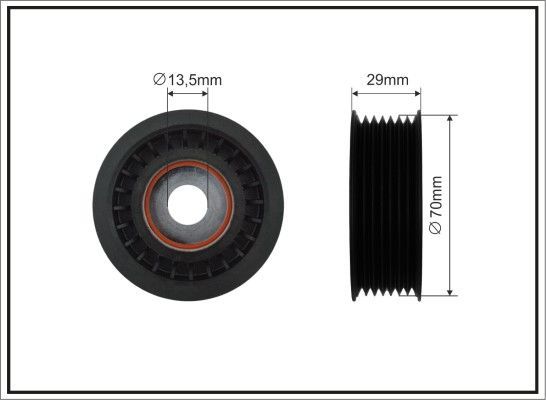 Kreipiantysis skriemulys, V formos rumbuotas diržas CAFFARO 489-99