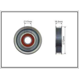 Kreipiantysis skriemulys, V formos rumbuotas diržas CAFFARO 493-00