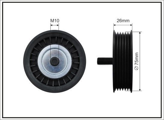 Kreipiantysis skriemulys, V formos rumbuotas diržas CAFFARO 500080