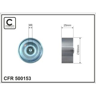 Kreipiantysis skriemulys, V formos rumbuotas diržas CAFFARO 500153