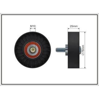 Kreipiantysis skriemulys, V formos rumbuotas diržas CAFFARO 500176