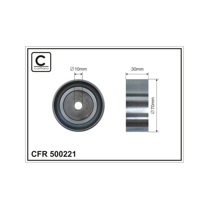Kreipiantysis skriemulys, V formos rumbuotas diržas CAFFARO 500221