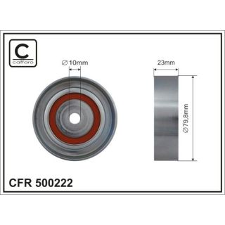 Kreipiantysis skriemulys, V formos rumbuotas diržas CAFFARO 500222