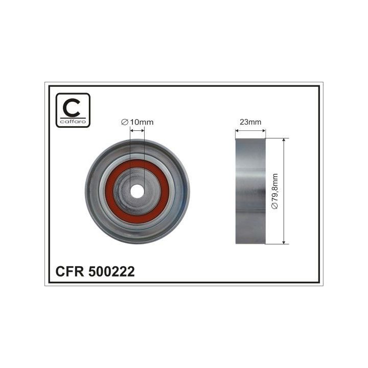 Kreipiantysis skriemulys, V formos rumbuotas diržas CAFFARO 500222
