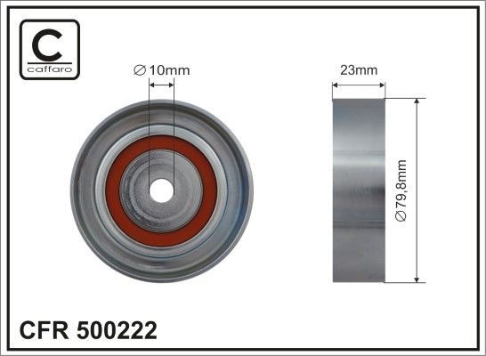 Kreipiantysis skriemulys, V formos rumbuotas diržas CAFFARO 500222