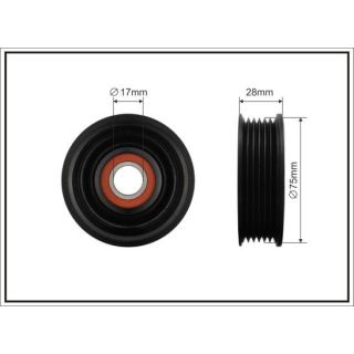 Kreipiantysis skriemulys, V formos rumbuotas diržas CAFFARO 500262