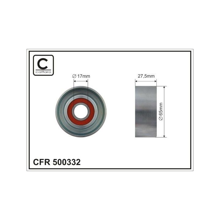 Kreipiantysis skriemulys, V formos rumbuotas diržas CAFFARO 500332