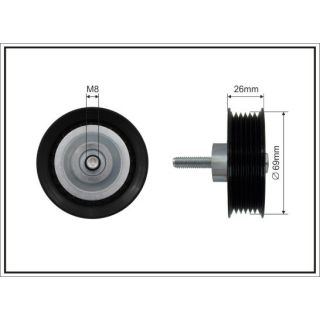 Kreipiantysis skriemulys, V formos rumbuotas diržas CAFFARO 500334