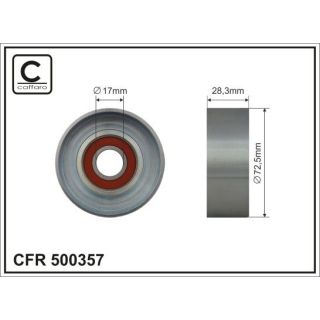 Kreipiantysis skriemulys, V formos rumbuotas diržas CAFFARO 500357