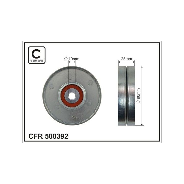 Kreipiantysis skriemulys, V formos rumbuotas diržas CAFFARO 500392