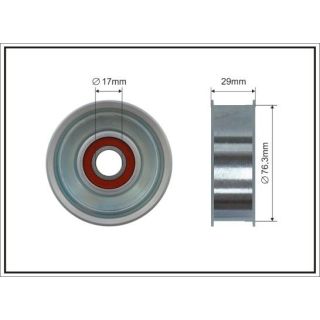 Kreipiantysis skriemulys, V formos rumbuotas diržas CAFFARO 500430