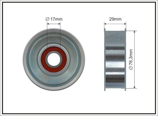 Kreipiantysis skriemulys, V formos rumbuotas diržas CAFFARO 500430