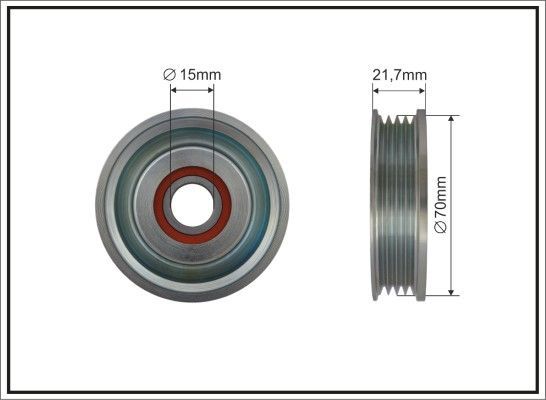 Kreipiantysis skriemulys, V formos rumbuotas diržas CAFFARO 500458