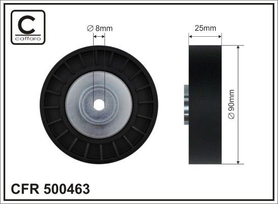 Kreipiantysis skriemulys, V formos rumbuotas diržas CAFFARO 500463