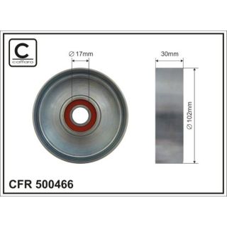 Kreipiantysis skriemulys, V formos rumbuotas diržas CAFFARO 500466