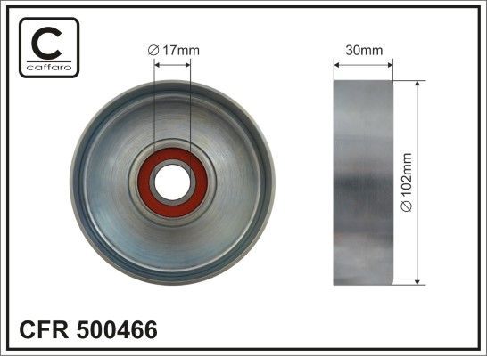 Kreipiantysis skriemulys, V formos rumbuotas diržas CAFFARO 500466