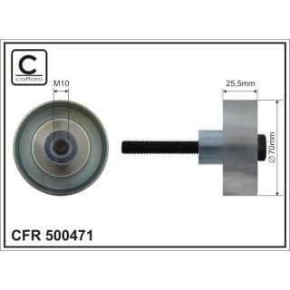 Kreipiantysis skriemulys, V formos rumbuotas diržas CAFFARO 500471