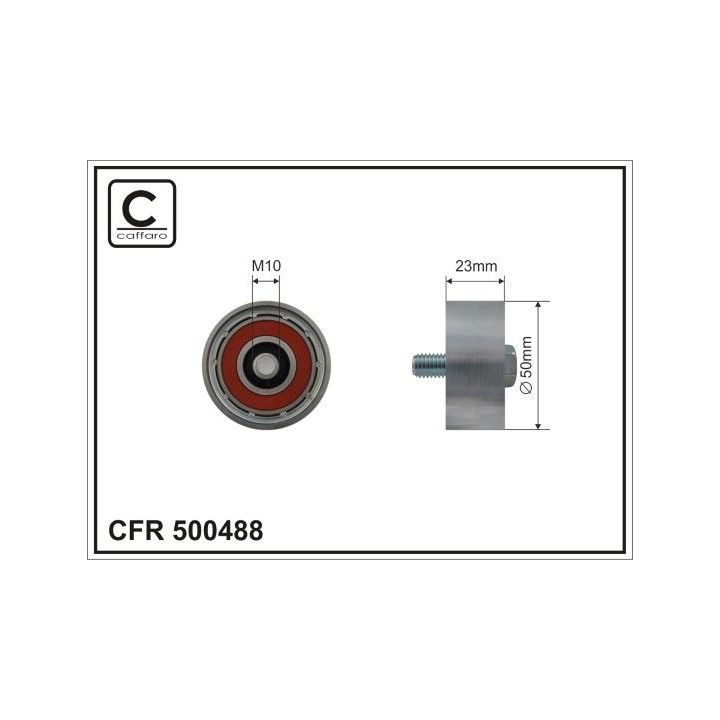 Kreipiantysis skriemulys, V formos rumbuotas diržas CAFFARO 500488