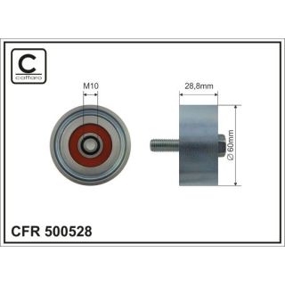 Kreipiantysis skriemulys, V formos rumbuotas diržas CAFFARO 500528