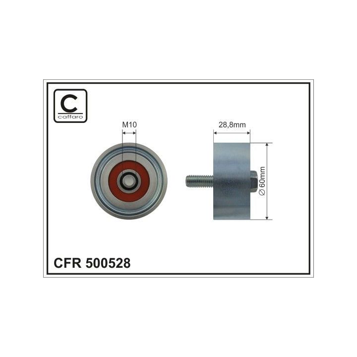 Kreipiantysis skriemulys, V formos rumbuotas diržas CAFFARO 500528